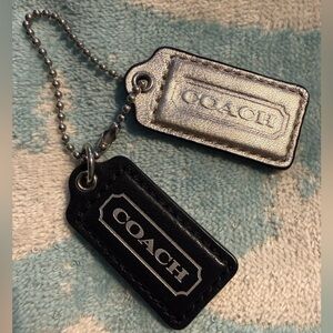 Coach Black and Silver 2012 Hangtag Set